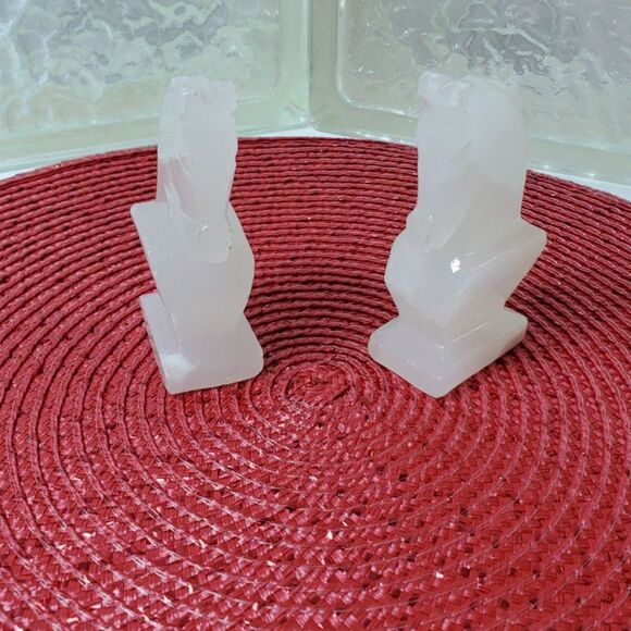 Knight  Onyx or Marble Aztec Chess Pieces Hand Carved Exquisite~Vintage~ - Picture 7 of 13